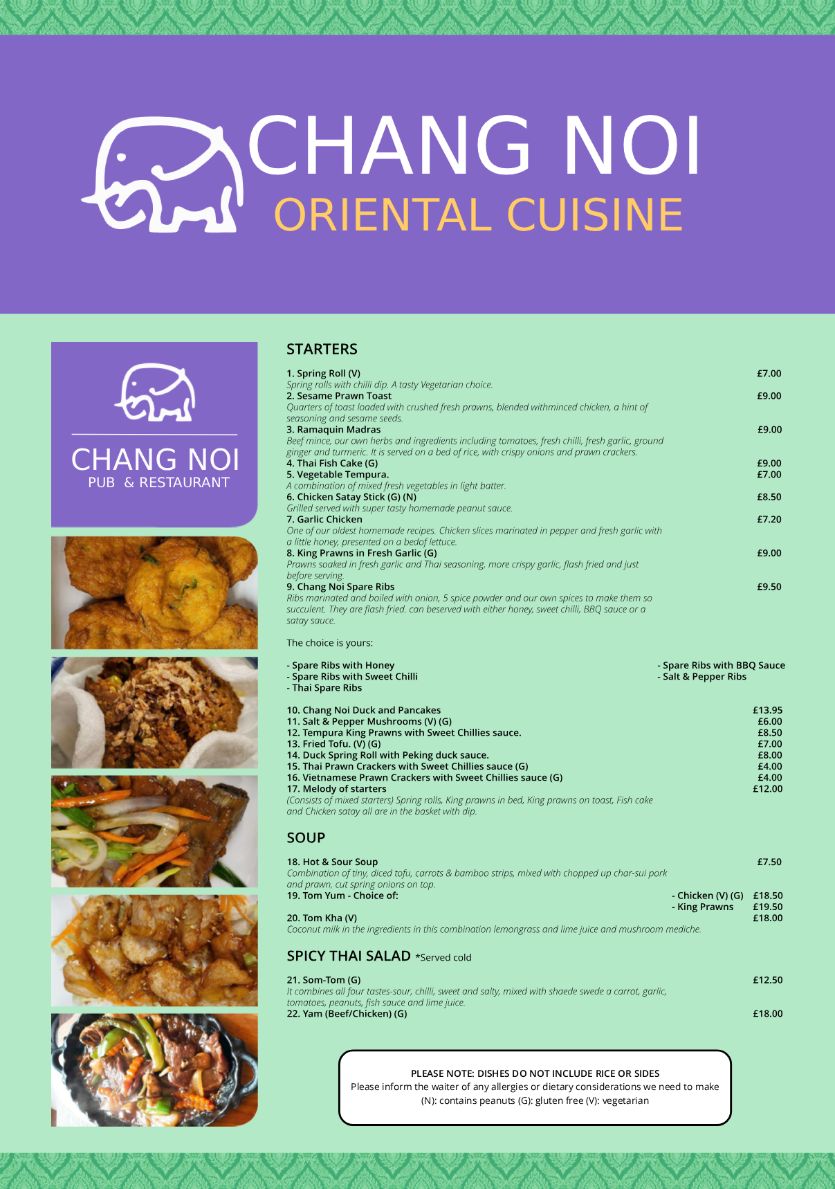 Restaurant Menu p1
